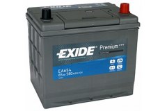 EXIDE EA654 PREMIUM_аккумуляторная батарея 19.5 для NISSAN JUKE (F15) 1.6 2010-, код двигателя HR16DE, V см3 1598, кВт 86, л.с. 117, бензин, EXIDE EA654